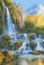 Пейзаж с водопадом 1194