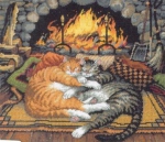 Коты у огня 120007