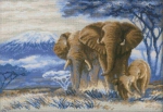 Слоны в саванне артикул 1144